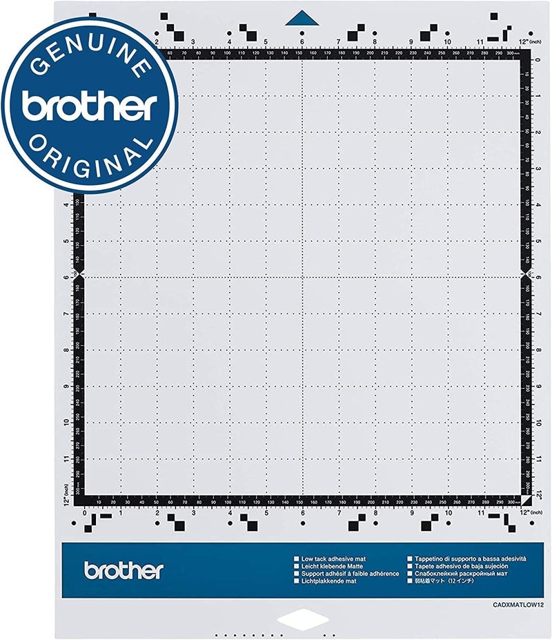 brother ScanNCut DX Low Tack Adhesive Mat 2-Pack, 12" x 12" and 12" x 24", for Thin and Delicate Materials - Image 4